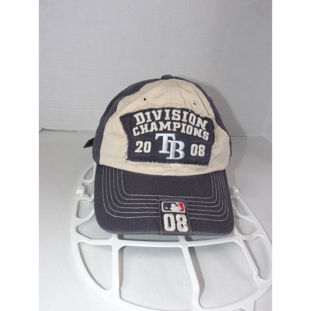 47 Brand Tampa Bay Rays 2008 Division Champions MLB Hat Navy Cream OSFA 3551